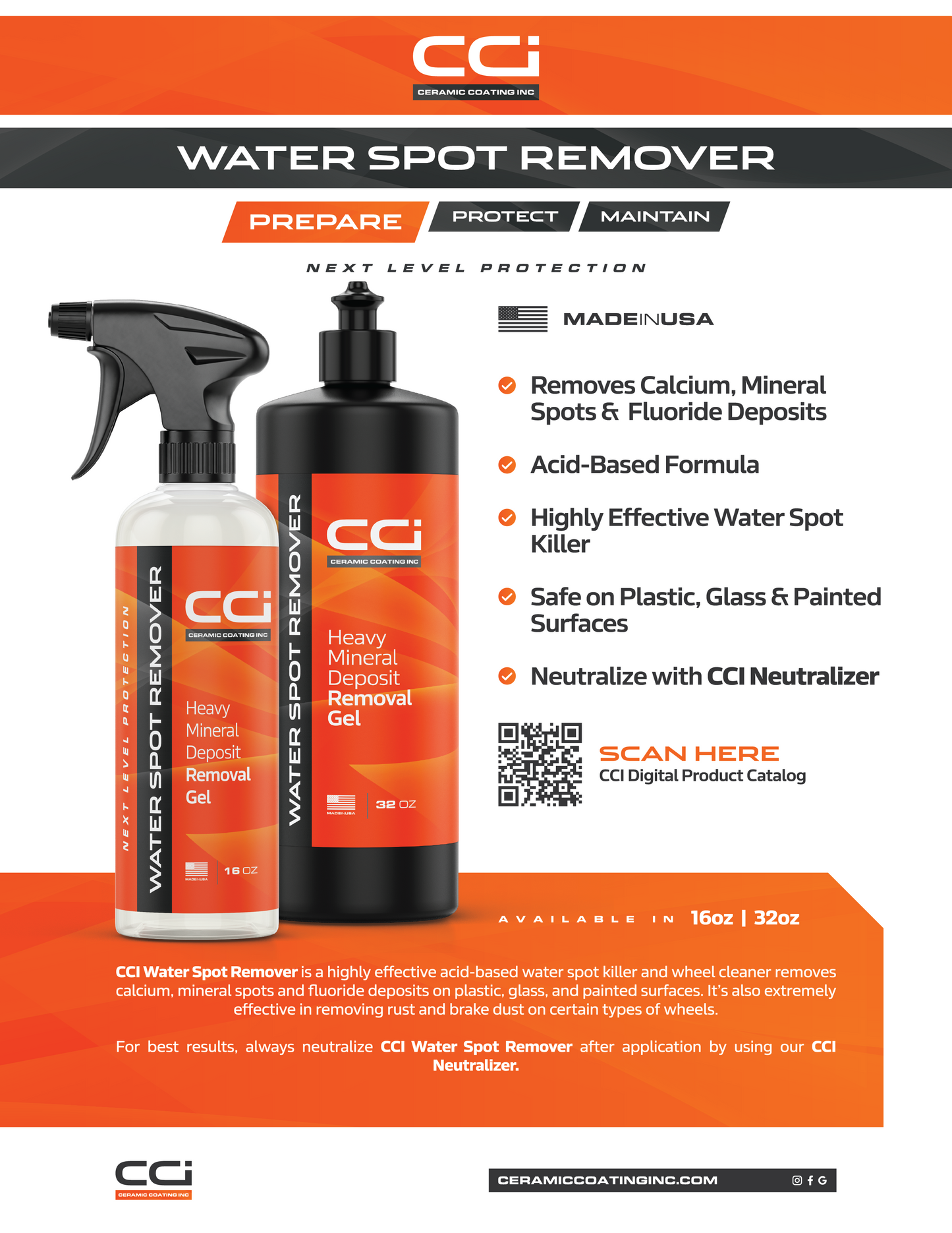 Water Spot Remover 16oz