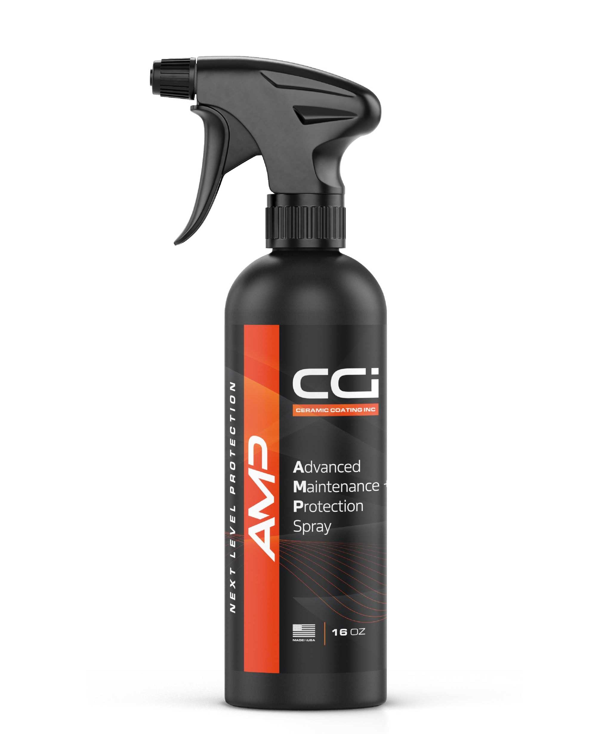 AMP Advanced Maintenance Protection Spray 16oz for car surface, ceramic, glass, trim, and metal.