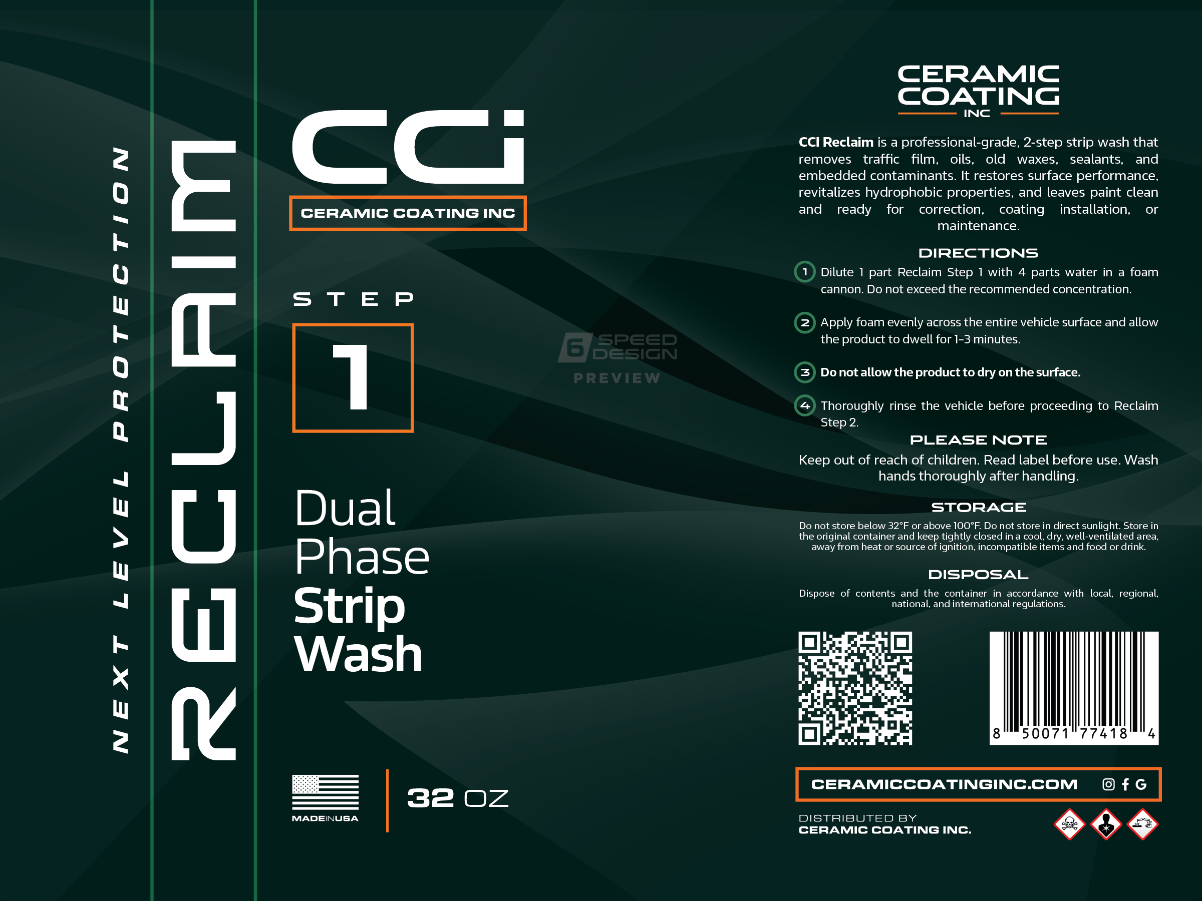 Reclaim Decon Soap (Step 1 Low-pH & 2 Hi-pH)