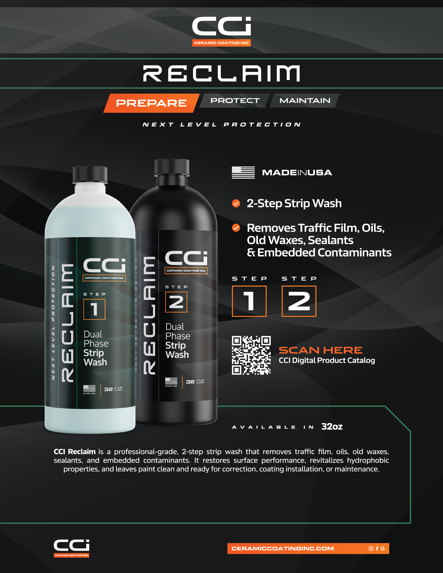 Reclaim Decon Soap (Step 1 Low-pH & 2 Hi-pH)