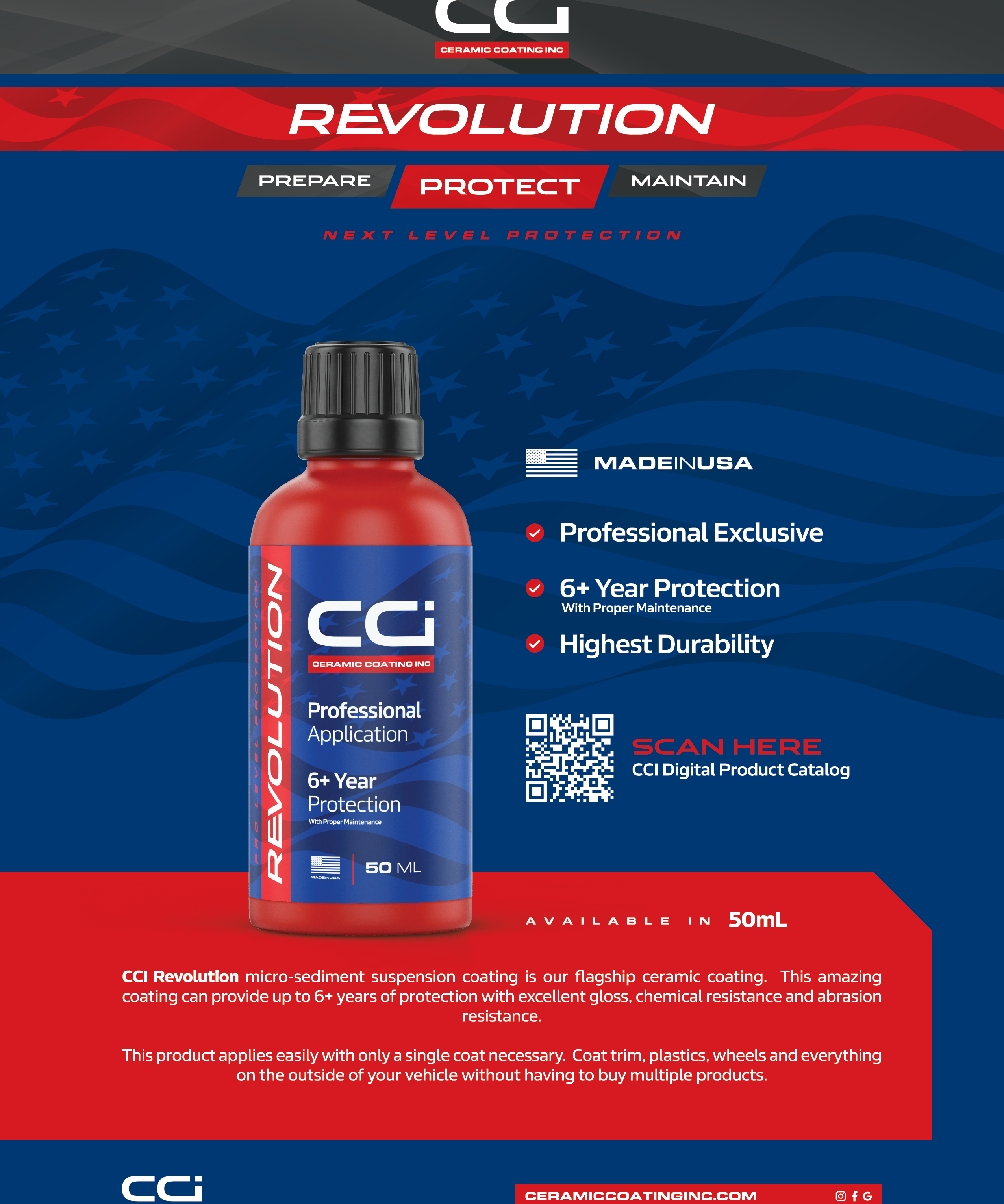CCI Revolution Professional Ceramic Coating 50 ML